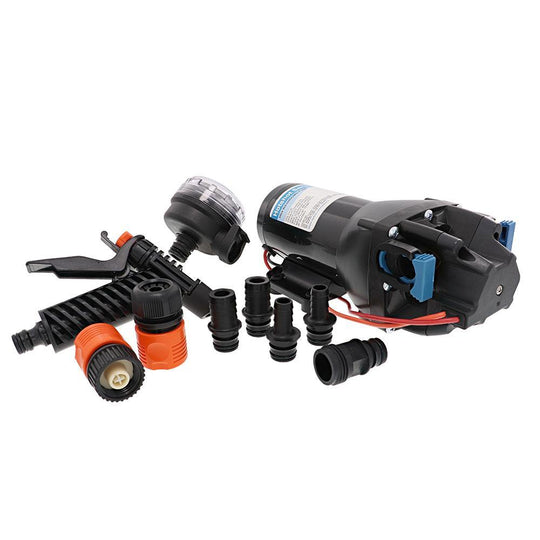 Jabsco HotShot HD4 Heavy Duty Washdown Pump - 12V - 4 GPM - 60 PSI [Q401J-118N-3A] - Bulluna.com