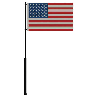 Mate Series Flag Pole - 72" w/USA Flag [FP72USA] - Bulluna.com