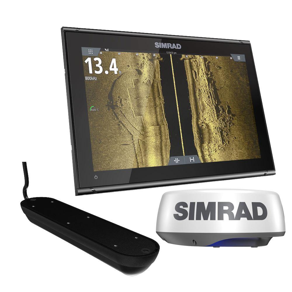Simrad GO9 XSE Chartplotter Radar Bundle HALO20+  Active Imaging 3-in-1 Transom Mount Transducer  C-MAP Discover Chart [000-15617-002] - Bulluna.com