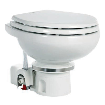 Dometic MasterFlush 7120 White Electric Macerating Toilet w/Orbit Base - Fresh Water [9108824451] - Bulluna.com