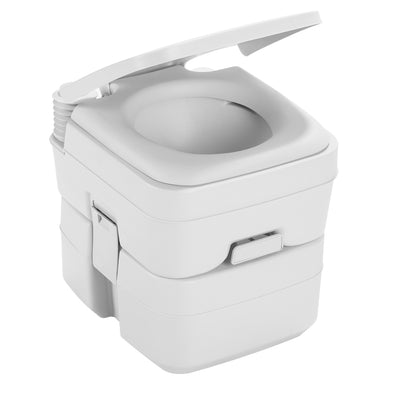 Dometic 966 Portable Toilet - 5 Gallon - Platinum [301096606] - Bulluna.com