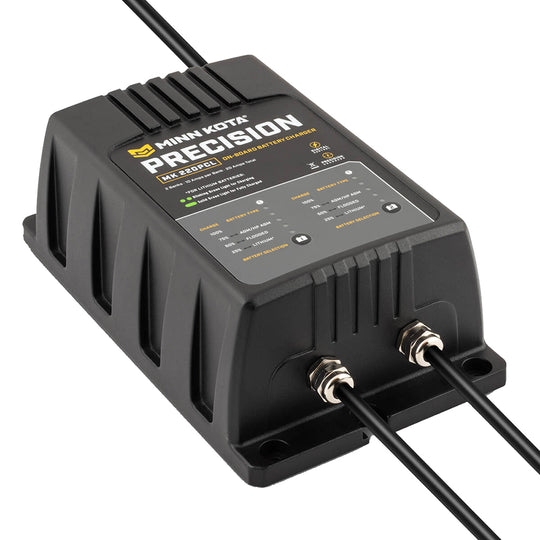 Minn Kota On-Board Precision Charger MK-220 PCL 2 Bank x 10 AMP LI Optimized Charger [1832201] - Bulluna.com