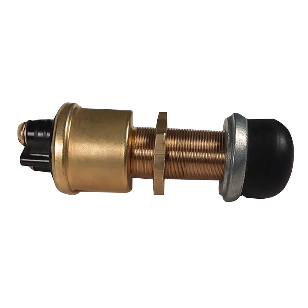 Raritan Heavy-Duty Push Button Switch - Brass [164000BR] - Bulluna.com