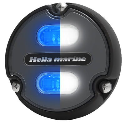 Hella Marine Apelo A1 Blue White Underwater Light - 1800 Lumens - Black Housing - Charcoal Lens [016145-001] - Bulluna.com