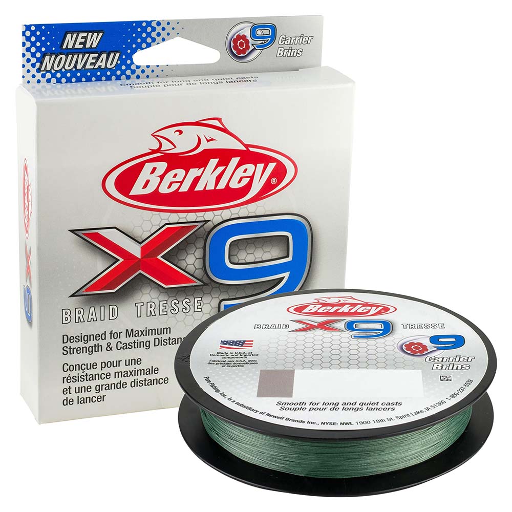 Berkley x9 Braid Low-Vis Green - 50lb - 164 yds - X9BFS50-22 [1486817]
