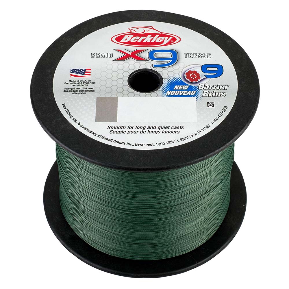 Berkley x9 Braid Low-Vis Green - 65lb - 2188 yds - X9BBK65-22 [1486842]