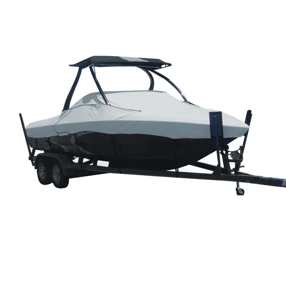 Carver Sun-DURA Specialty Boat Cover f/21.5 Tournament Ski Boats w/Tower - Grey [74521S-11]