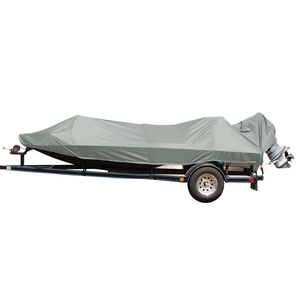 Carver Poly-Flex II Extra Wide Series Styled-to-Fit Boat Cover f/19.5 Jon Style Bass Boats - Grey [77819EF-10]