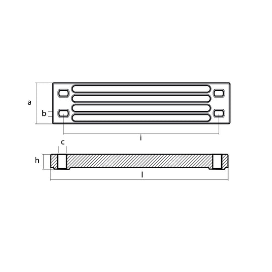 Tecnoseal Zinc Yamaha Bar Anode f/Engine Bracket [01112-1]