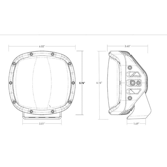 RIGID Industries Adapt XP w/Amber Pro Lens - Pair [300515]