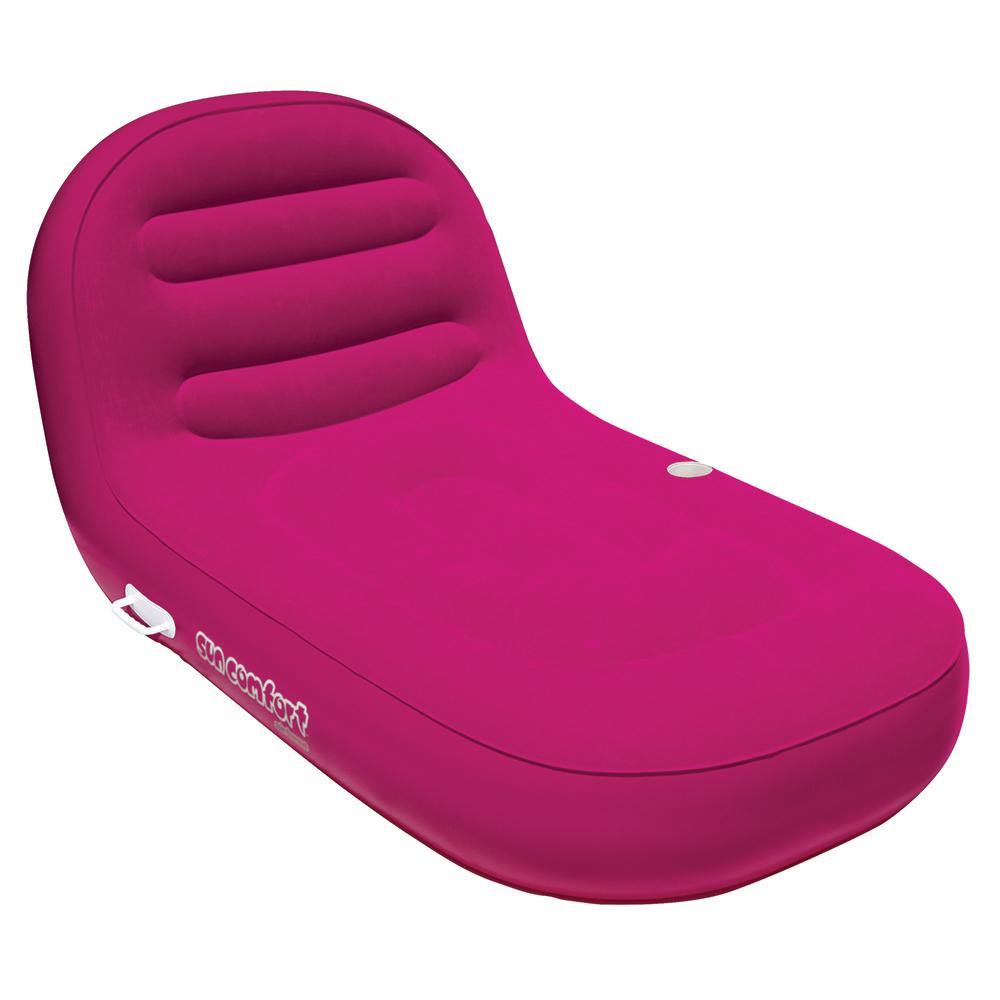 Airhead SunComfort Cool Suede Chaise Lounge - Raspberry - Bulluna.com