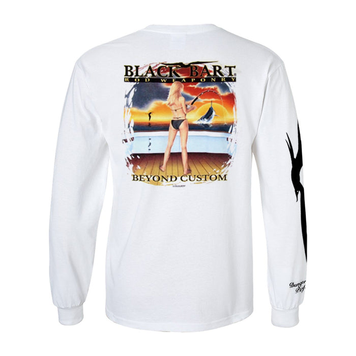 Black Bart Girl Rod Weaponry Long Sleeve T-Shirt - Bulluna.com