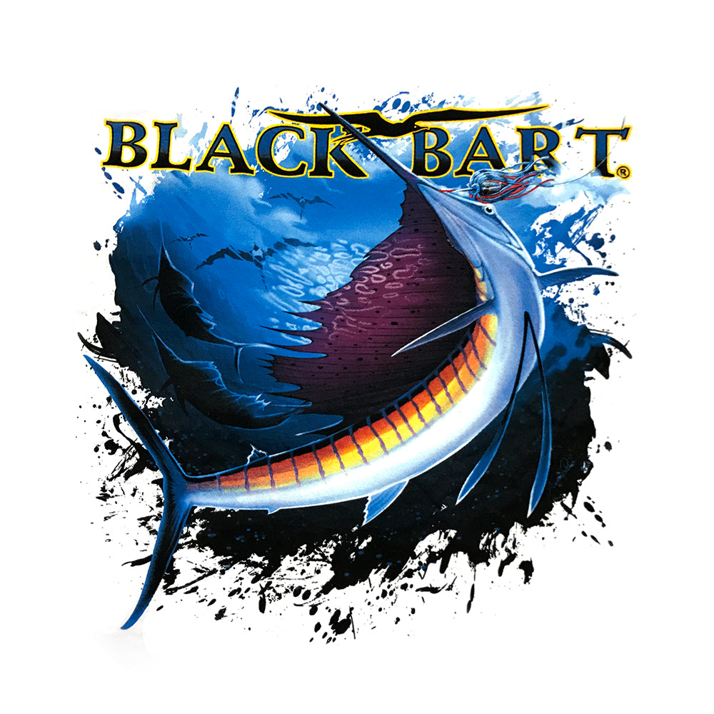 Black Bart Sailfish Long Sleeve T-Shirt - Bulluna.com