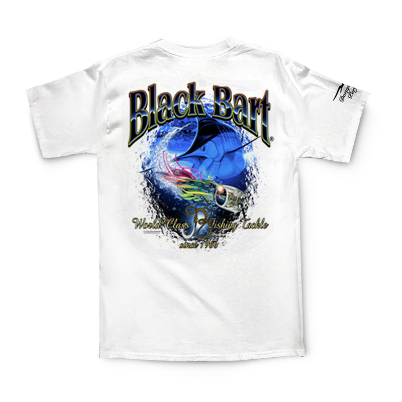Black Bart Marlin Lure Short Sleeve T-Shirt - Bulluna.com