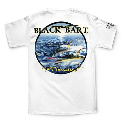 Black Bart Yellowfin Tuna Short Sleeve T-Shirt - Bulluna.com