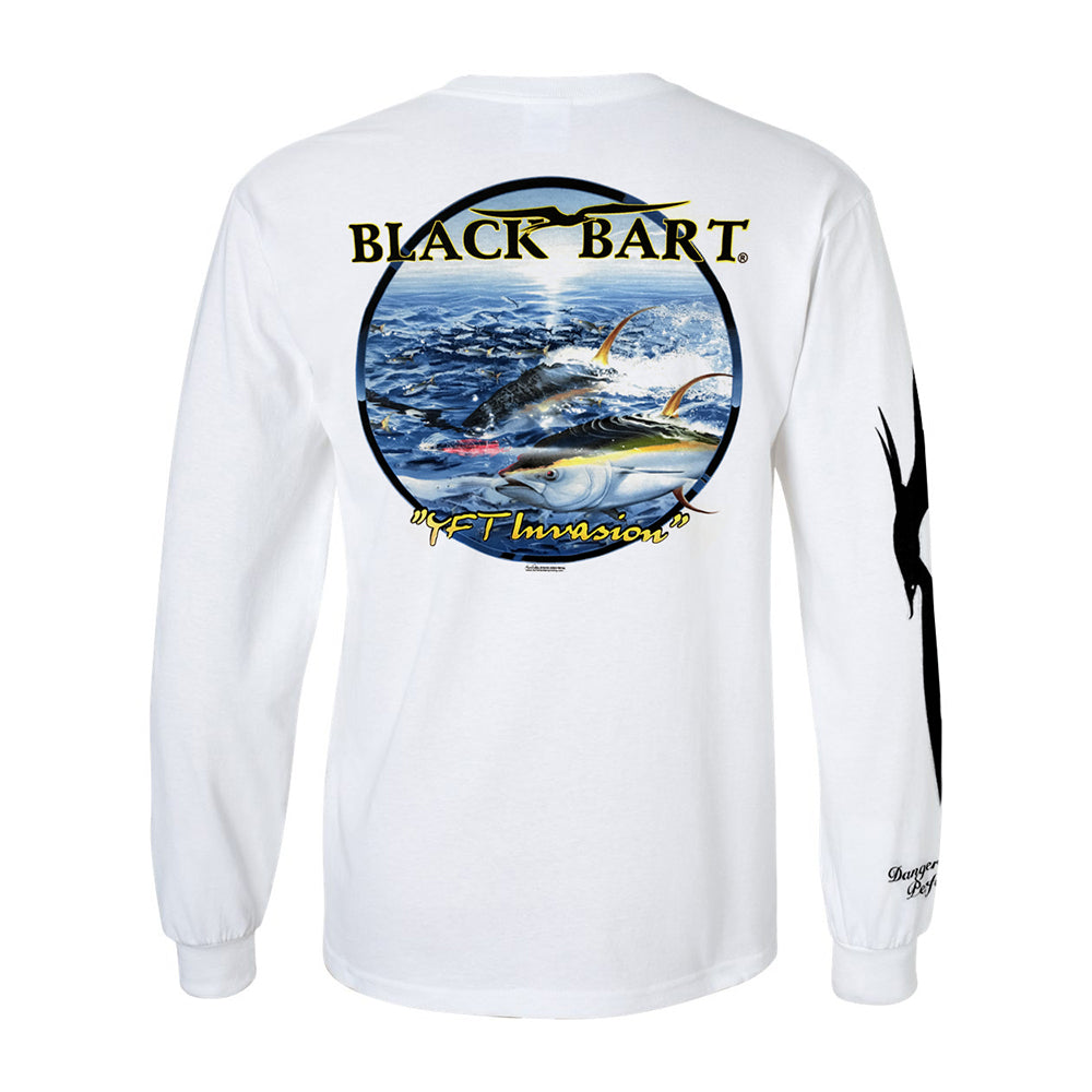 Black Bart Yellowfin Tuna Long Sleeve T-Shirt - Bulluna.com