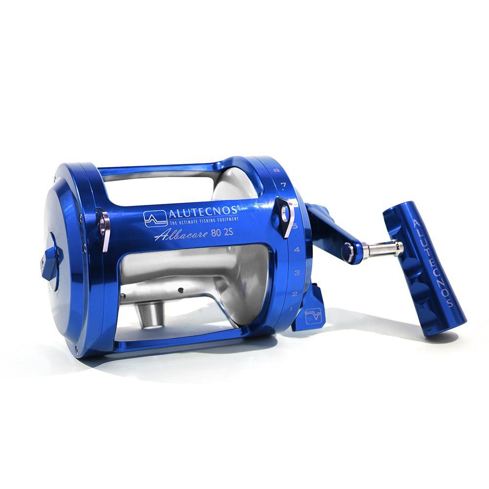 Alutecnos Albacore 80 Two Speed Reel - Blue/Silver – Bulluna.com