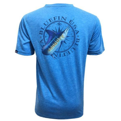 Bluefin USA BF Round Marlin Light Blue Short Sleeve T-Shirt - Bulluna.com