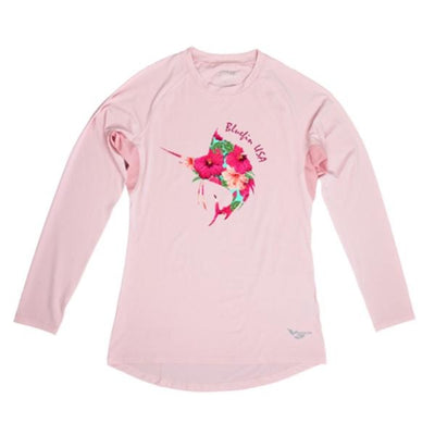 Bluefin USA Floral Sail Pink Long Sleeve Solar Top - Women - Bulluna.com