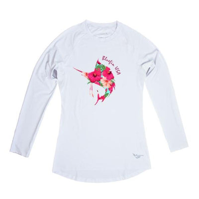 Bluefin USA Floral Sail White Long Sleeve Solar Top - Women - Bulluna.com