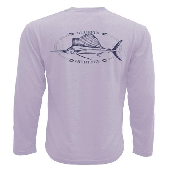 Bluefin USA Heritage Lilac Long Sleeve Tech Sun Shirt - Bulluna.com