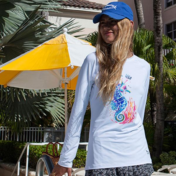 Bluefin USA Seahorse White Solar Top - Women - Bulluna.com