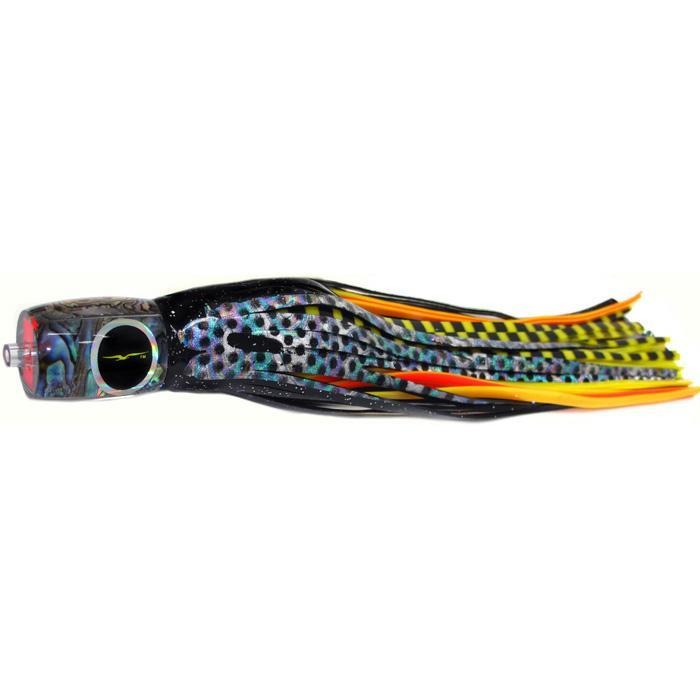 Black Bart Mahi Candy Medium Tackle Lure - Black Dot/Yellow Tiger - Bulluna.com