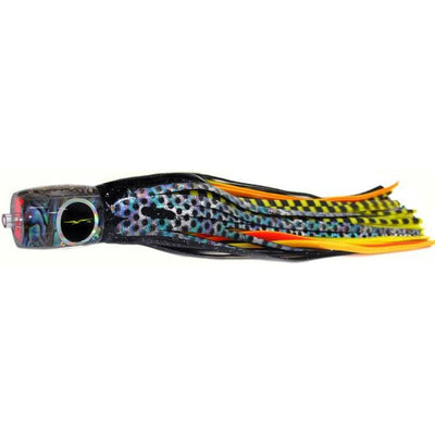 Black Bart Mahi Candy Medium Tackle Lure - Black Dot/Yellow Tiger - Bulluna.com