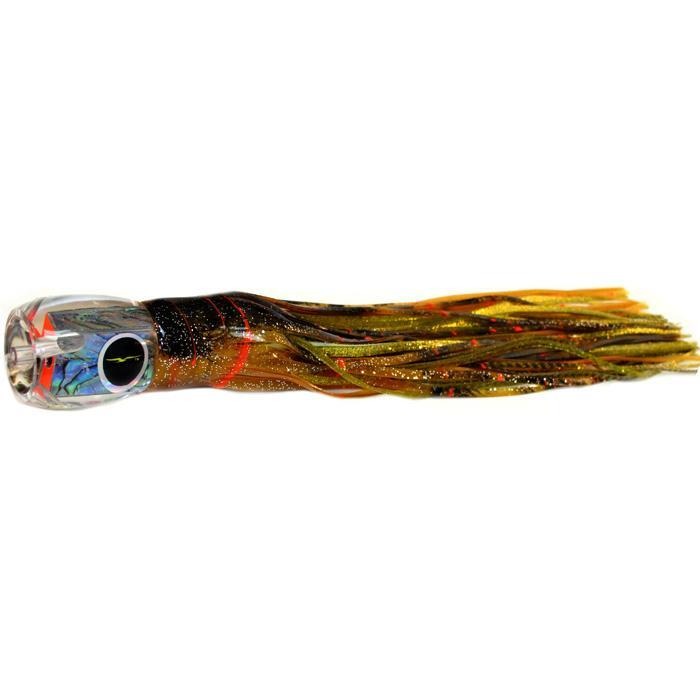 Black Bart Saint Thomas Prowler Medium Heavy Tackle Lure - Brown Gold Orange/Gold Dot - Bulluna.com