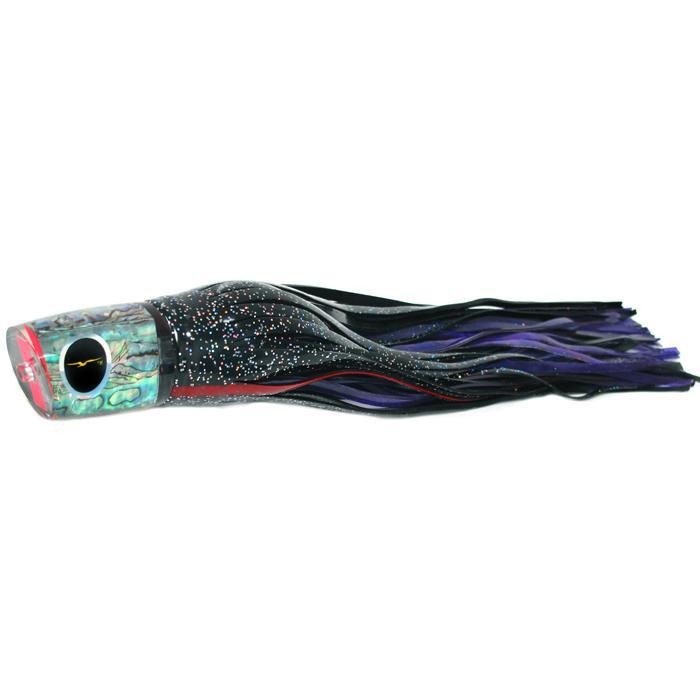 Black Bart Warrior Medium Heavy Tackle Lure - Black Red/Purple Fleck - Bulluna.com