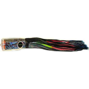 Black Bart 1656 Flat Nose Medium Heavy Tackle Lure - Black Dot/Rainbow