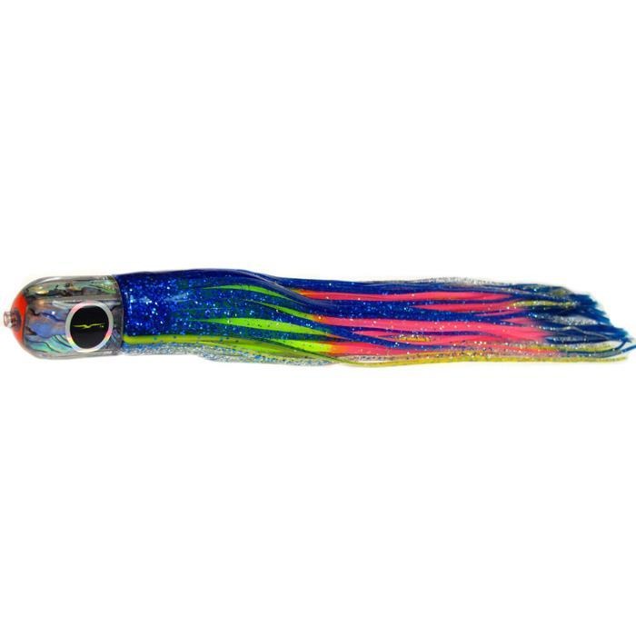 Black Bart Punisher Medium Heavy Tackle Lure - Blue Yellow/Rainbow - Bulluna.com