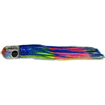 Black Bart Punisher Medium Heavy Tackle Lure - Blue Yellow/Rainbow - Bulluna.com