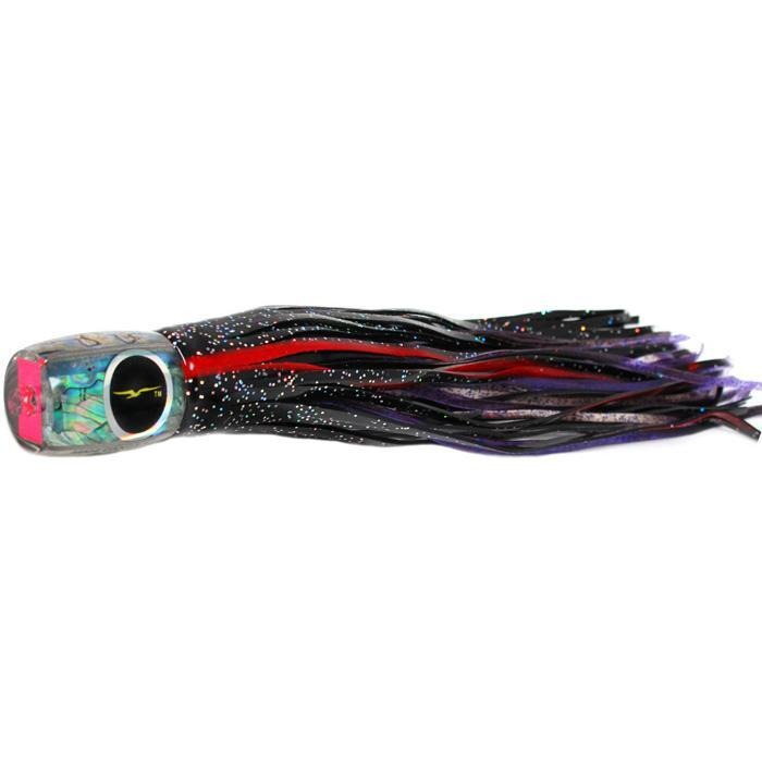 Black Bart Mahi Candy Medium Tackle Lure - Black Red/Purple Fleck - Bulluna.com