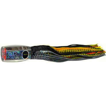 Black Bart 1656 Flat Nose Medium Heavy Tackle Lure - Black Dot/Yellow Tiger