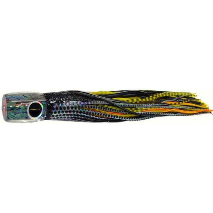 Black Bart Striper Candy Medium Heavy Tackle Lure - Black Dot/Yellow Tiger - Bulluna.com