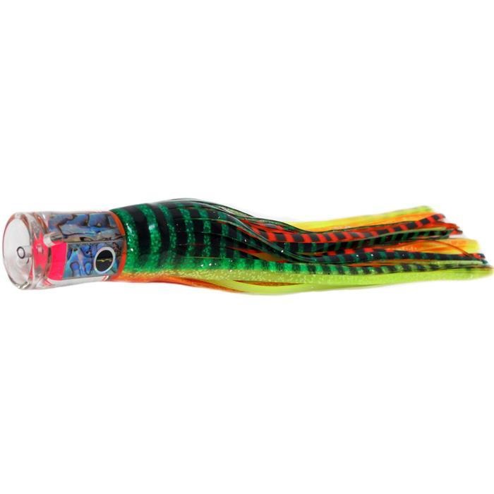 Black Bart El Squid Senior Medium Tackle Lure - Green Orange Tiger/Orange Yellow Tiger - Bulluna.com
