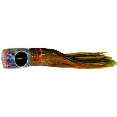 Black Bart Marlin Candy Medium Heavy Tackle Lure - Brown Gold Orange/Gold Dot - Bulluna.com
