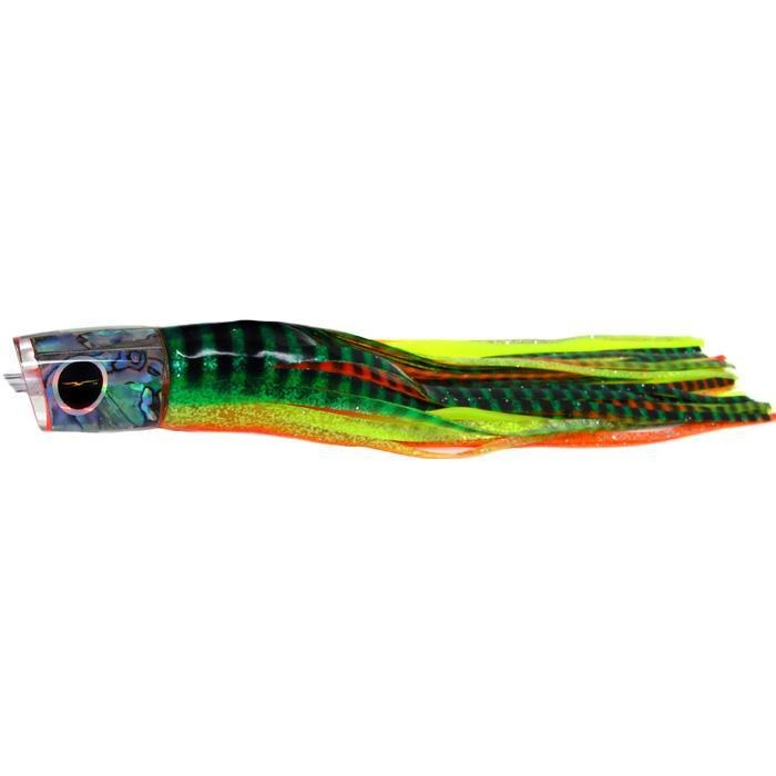 Black Bart Warrior Medium Heavy Tackle Lure - Green Orange Tiger/Yellow Tiger - Bulluna.com