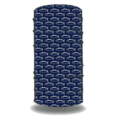 Bluefin USA FGLOGON Navy Seamless Face Shield Neck Gaiter - Bulluna.com