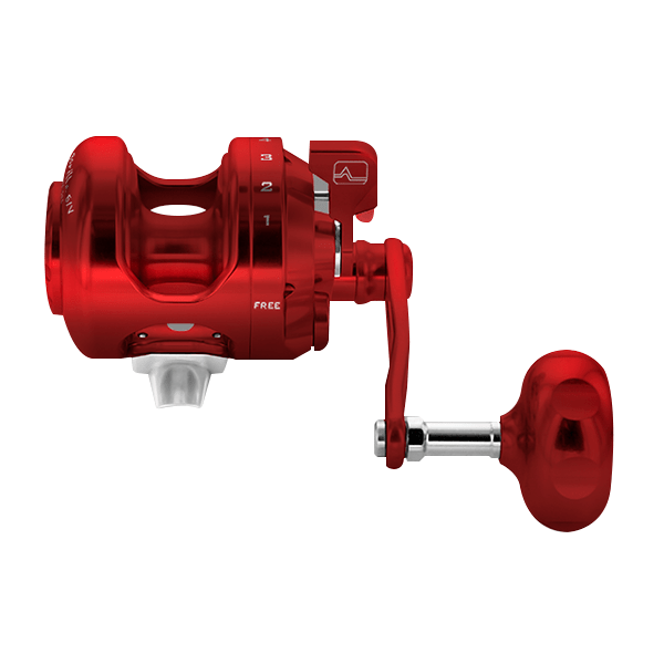 Alutecnos Albacore Gorilla 6V One Speed Reel - Red - Bulluna.com