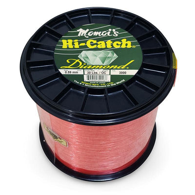 Momoi Hi-Catch Diamond Nylon Monofilament Line 30 Pounds 3000 Yards - Orange Crush - Bulluna.com