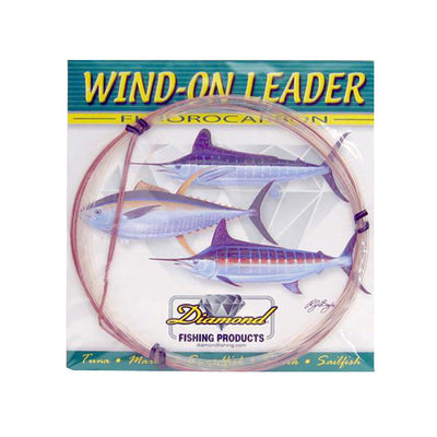 Momoi Diamond Fluorocarbon Wind-On Leader 25 Foot - Bulluna.com