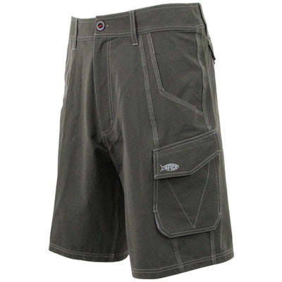 Aftco Stealth Black Fishing Shorts - Bulluna.com