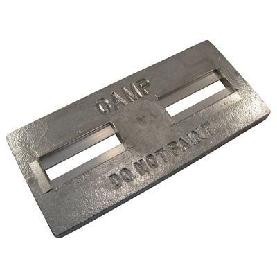 Camp Bolt-On Divers Plate for Hull - 11-1/2 Inch L x 5-1/4 Inch W x 5/8 Inch T. - Bulluna.com