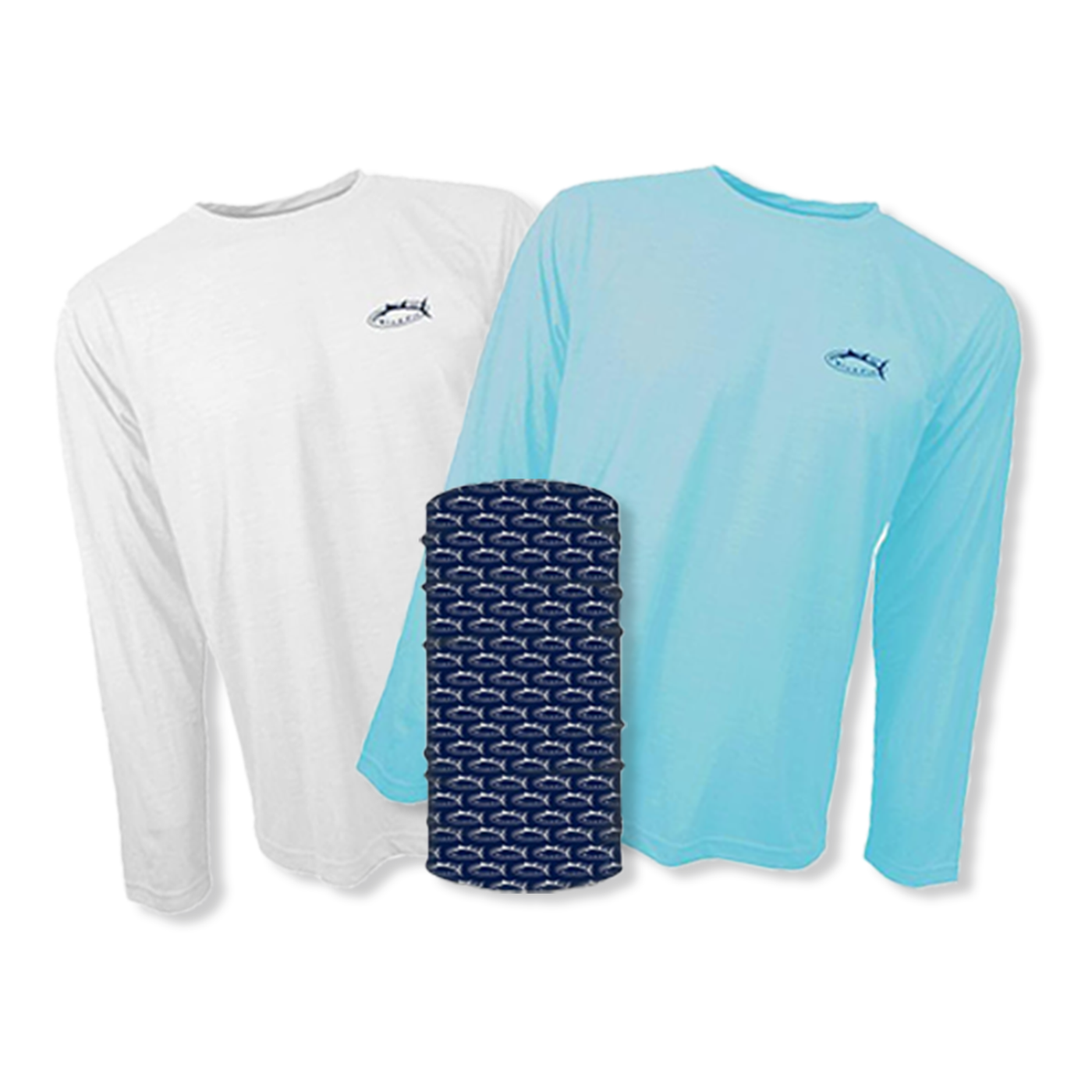 Bluefin Long Sleeve Sun Shirt Combo + Free Bluefin Face Shield