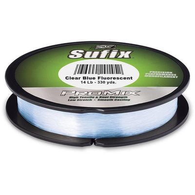 Sufix ProMix Low-Memory Monofilament Line - 14 Pounds 330 Yards - Clear Blue Fluorescent - Bulluna.com