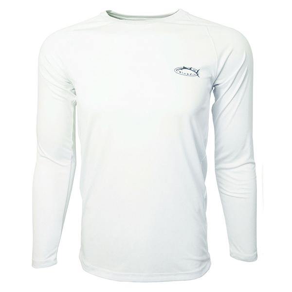 Bluefin USA Second Skin White Carey Chen Surrounded Sailfish Long Sleeve Sun Shirt - Bulluna.com