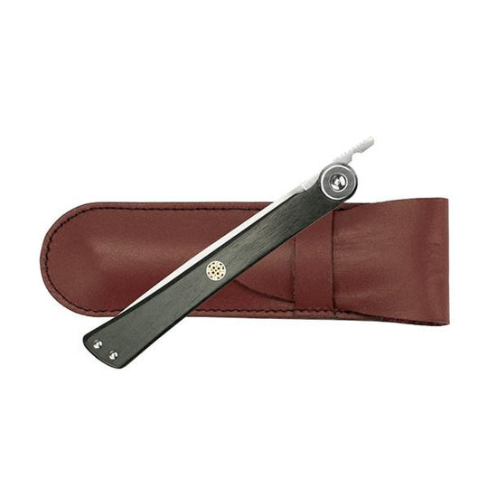 Shun Higo No Kami Personal Steak Knife With Leather Sheath - Bulluna.com