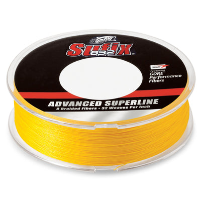 Sufix 832 Advanced Superline Braid - 80 Pounds 600 Yards - Hi-Vis Yellow - Bulluna.com